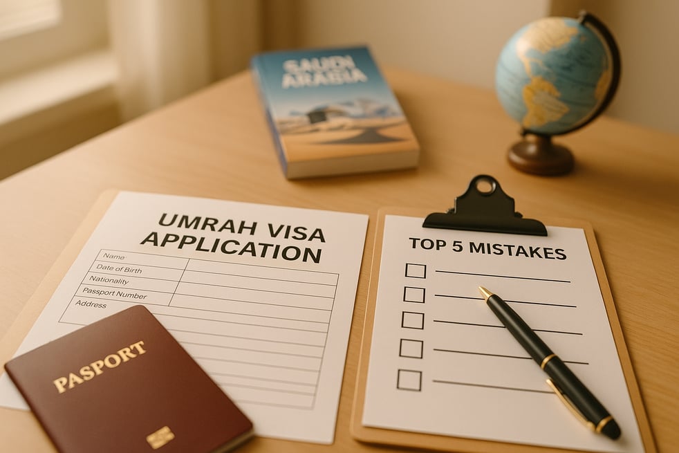 Top 5 Mistakes in Umrah Visa Applications
